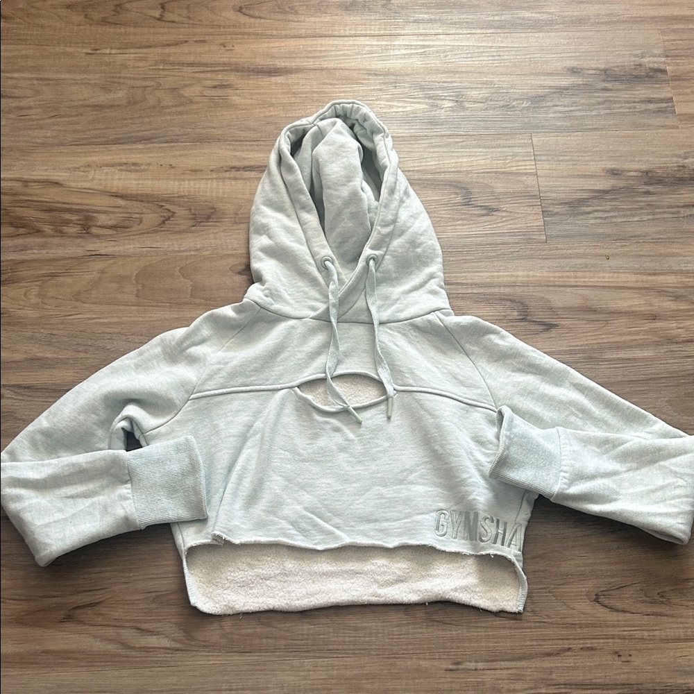 Light blue Cropped Hoodie for Women